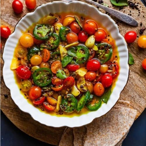 Instant Olive Oil Tomato Pickle Sinfully Spicy