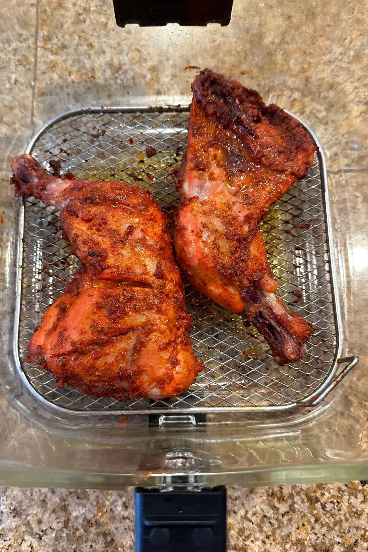 Air fried tandoori chicken.