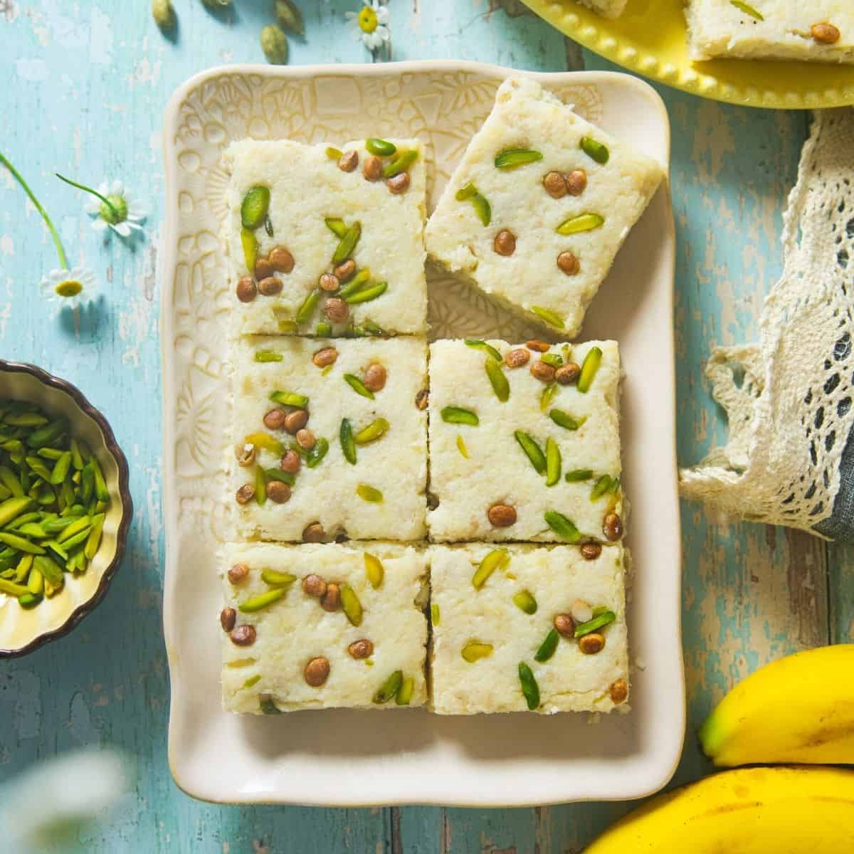 Banana Coconut Burfi