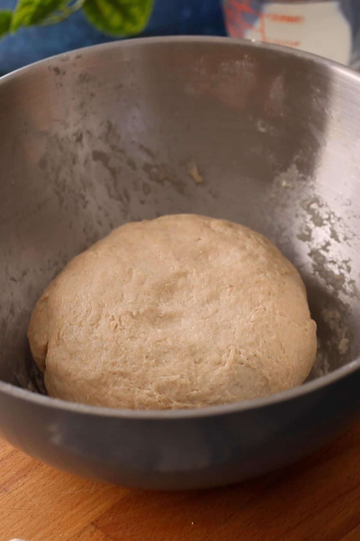 Atta naan dough is ready for fermentation.