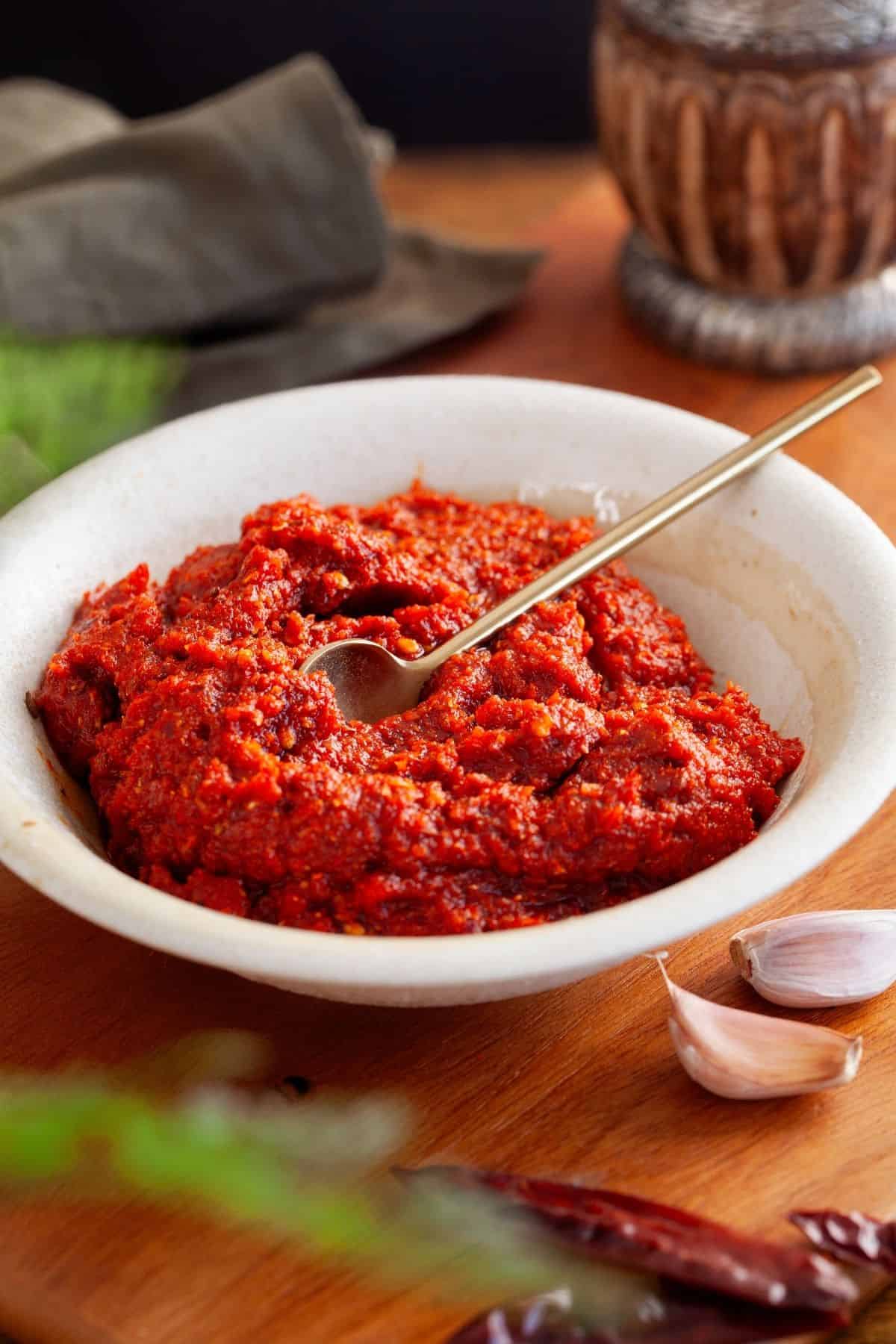 Spicy Garlic Chutney  With Red Chilies  - 76