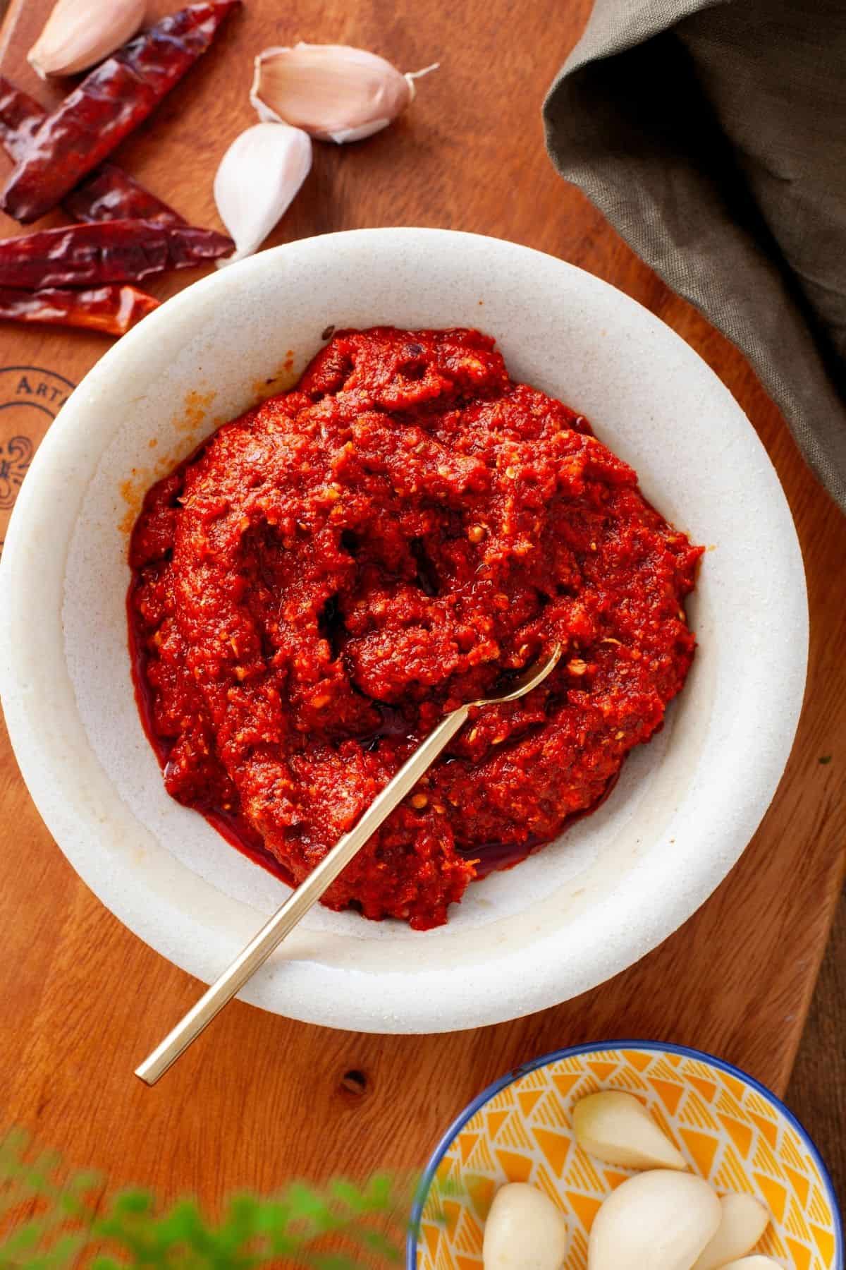 Spicy Garlic Chutney  With Red Chilies  - 11