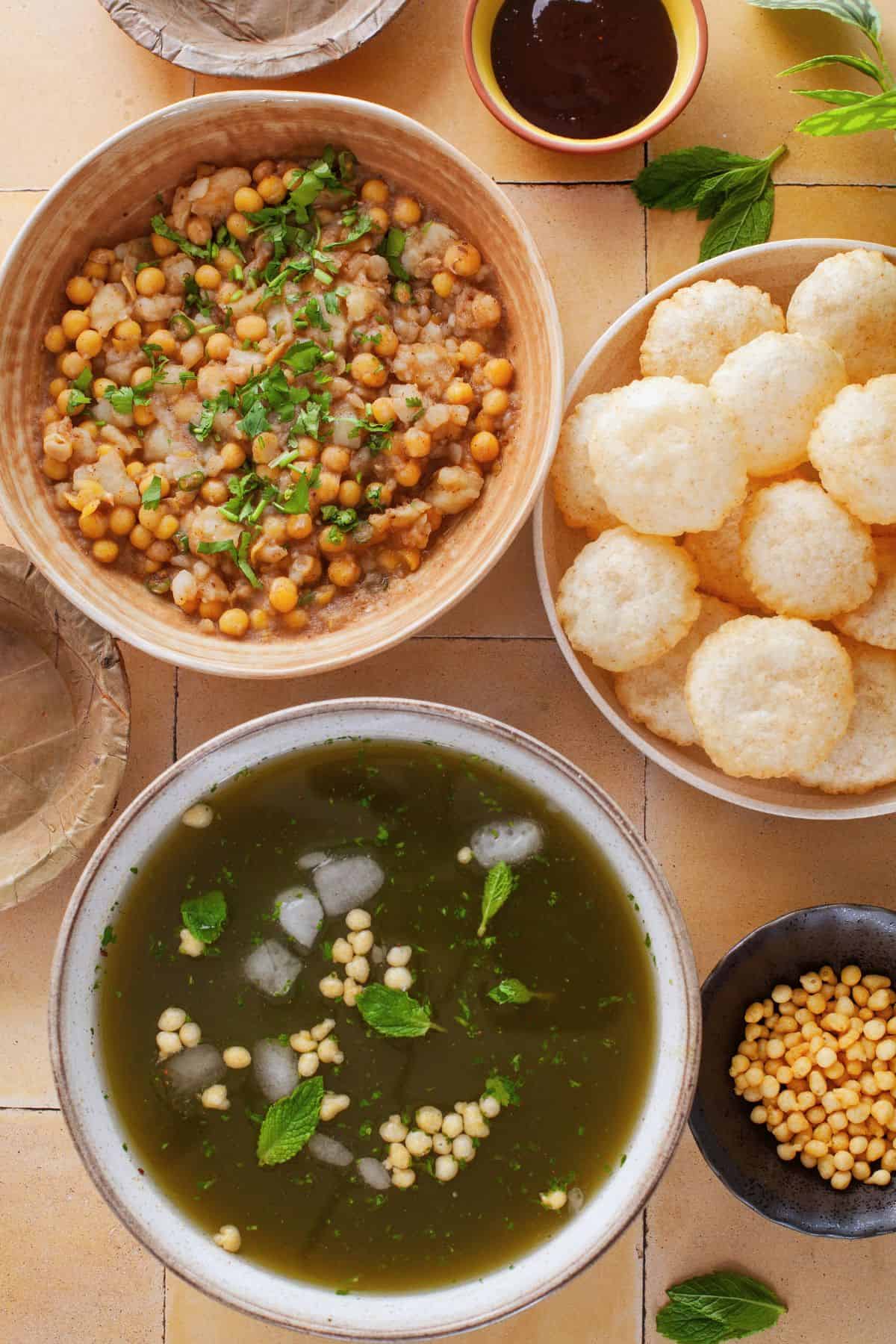 Delhi Style Golgappa  Stuffing   Pani Recipe  - 13
