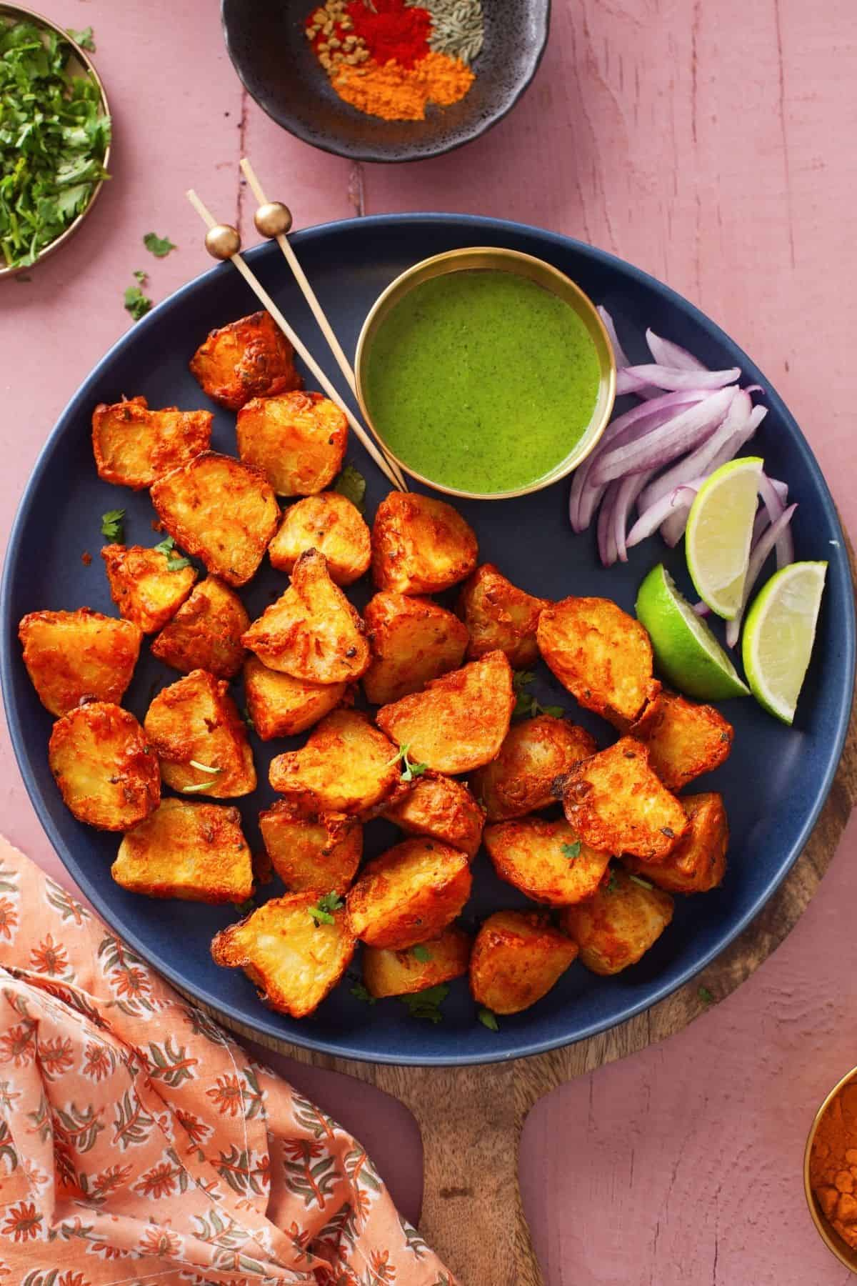 Achari Aloo Tikka  Air Fryer  - 6