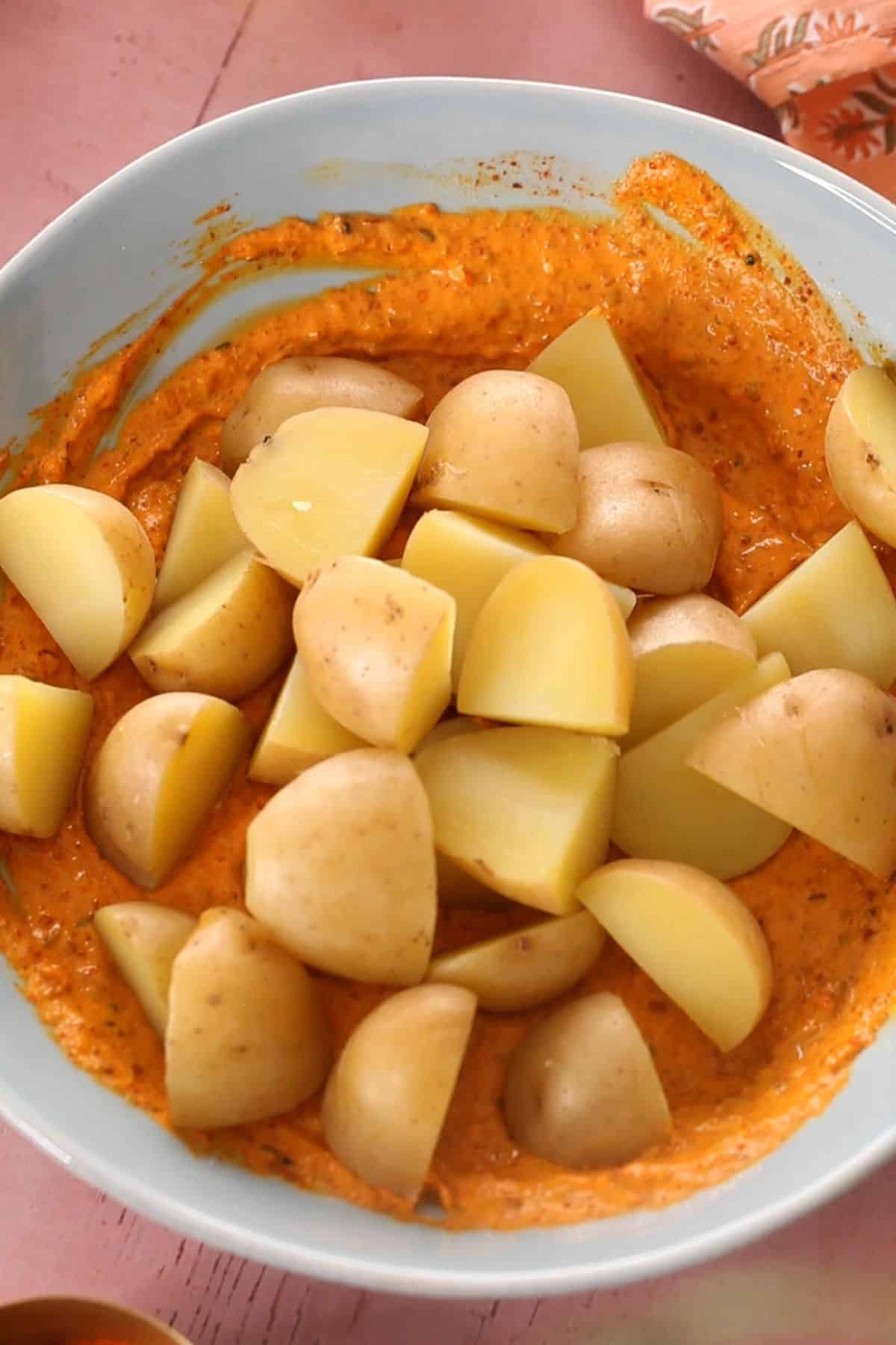 Achari Aloo Tikka  Air Fryer  - 33
