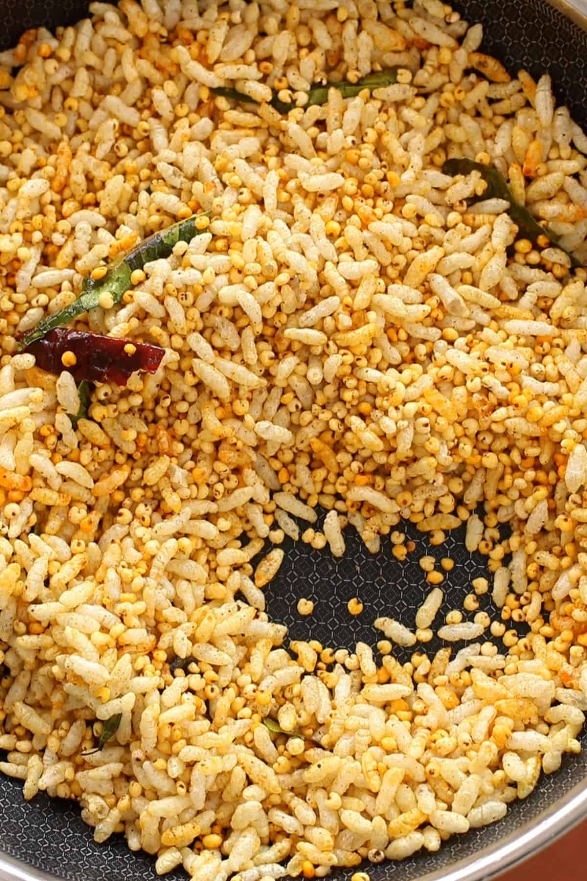 Murmura Chivda Recipe  With Millets  - 93