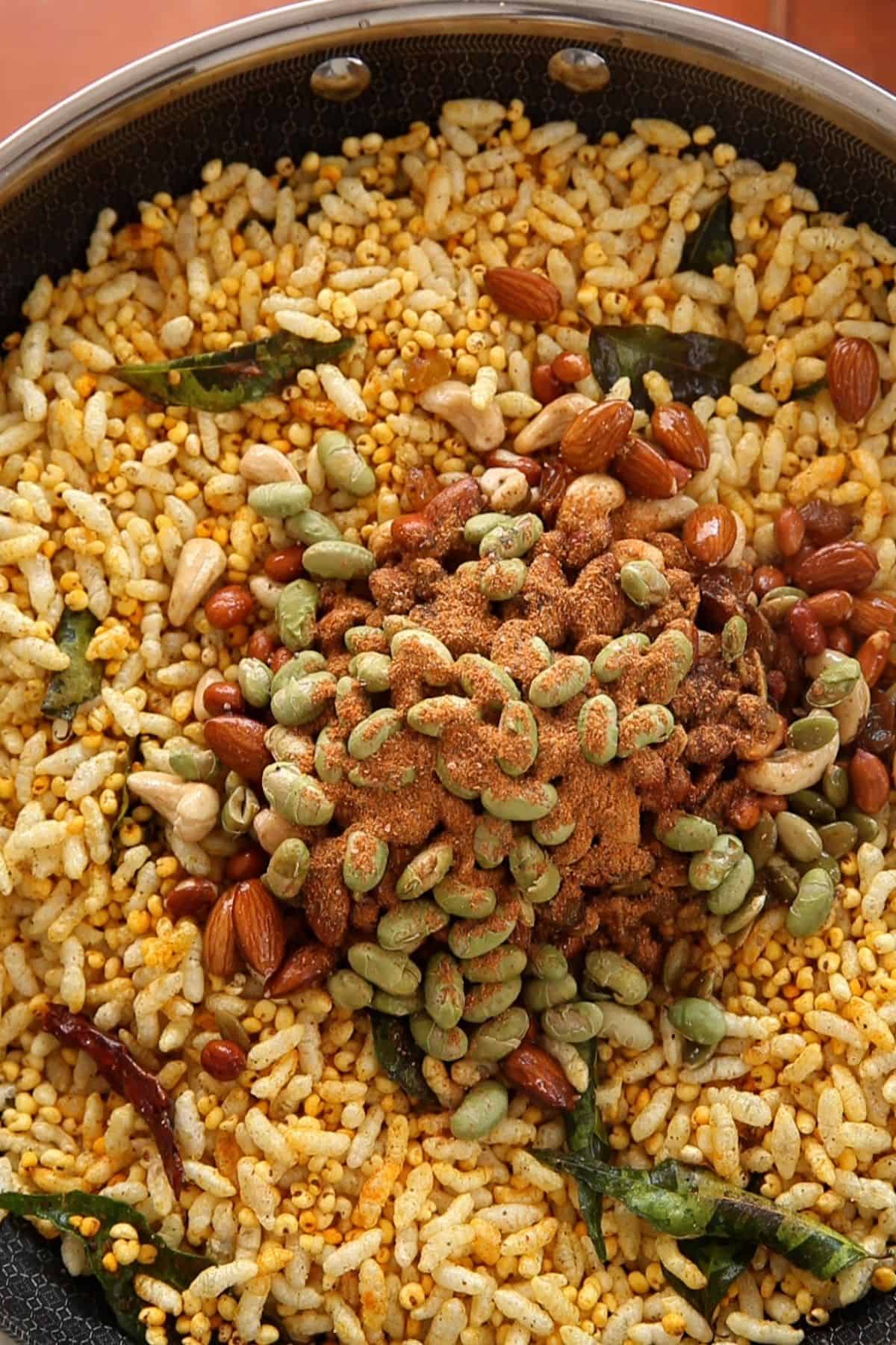 Murmura Chivda Recipe  With Millets  - 73