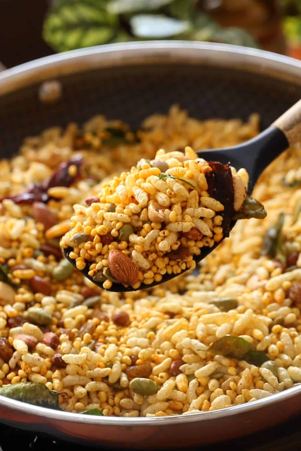Murmura Chivda Recipe  With Millets  - 22