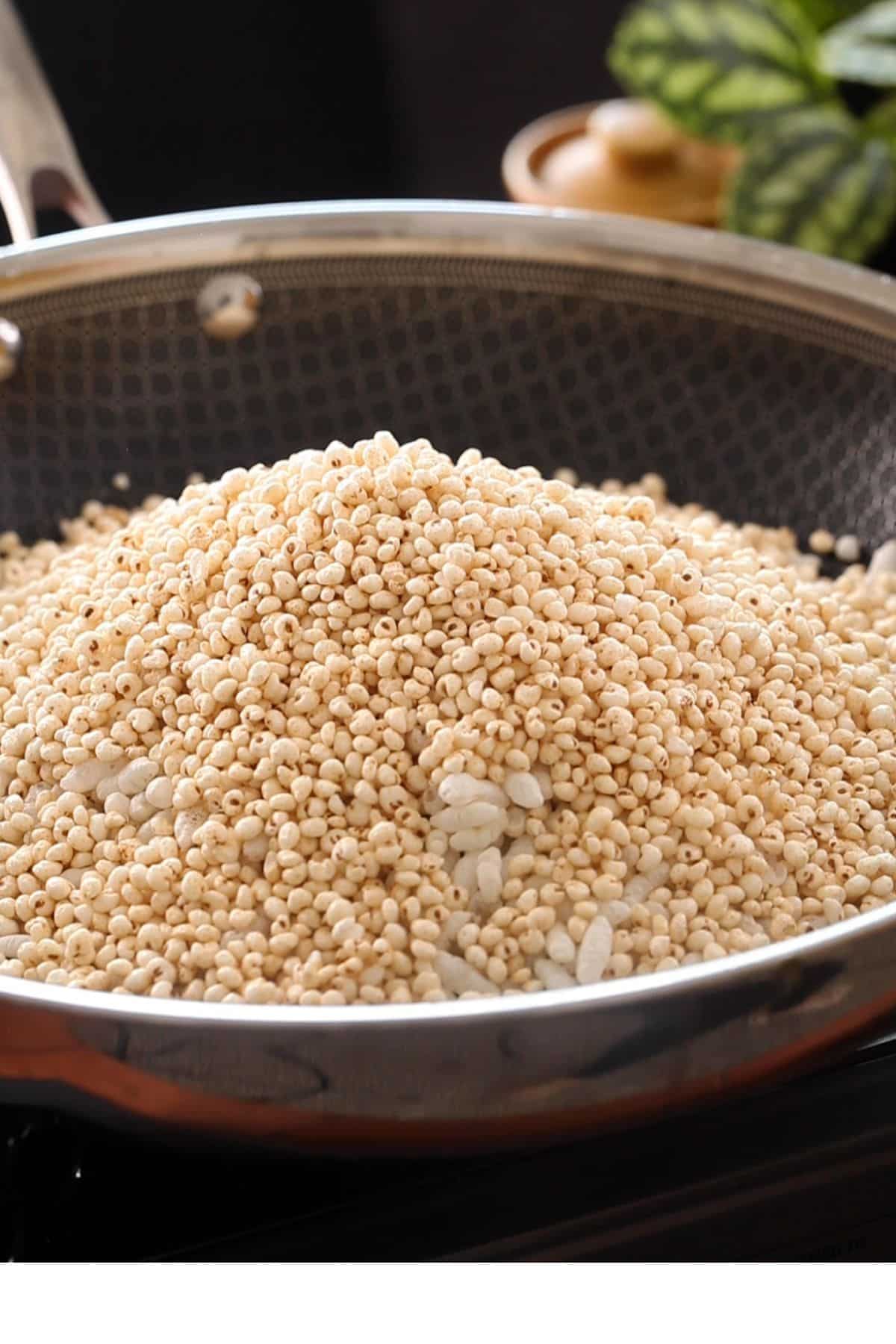 Murmura Chivda Recipe  With Millets  - 44