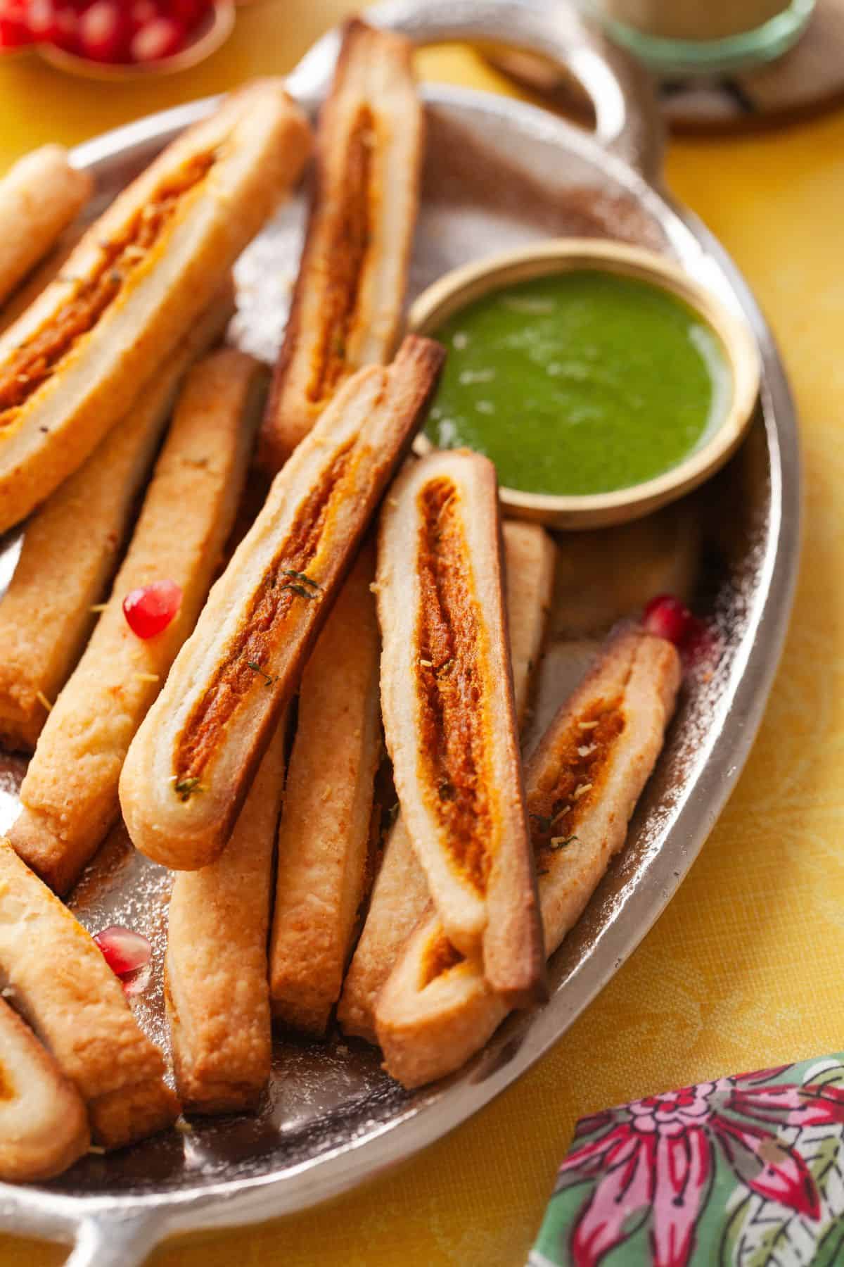 Samosa Pie Sticks  Easy   Fun to Make   - 36