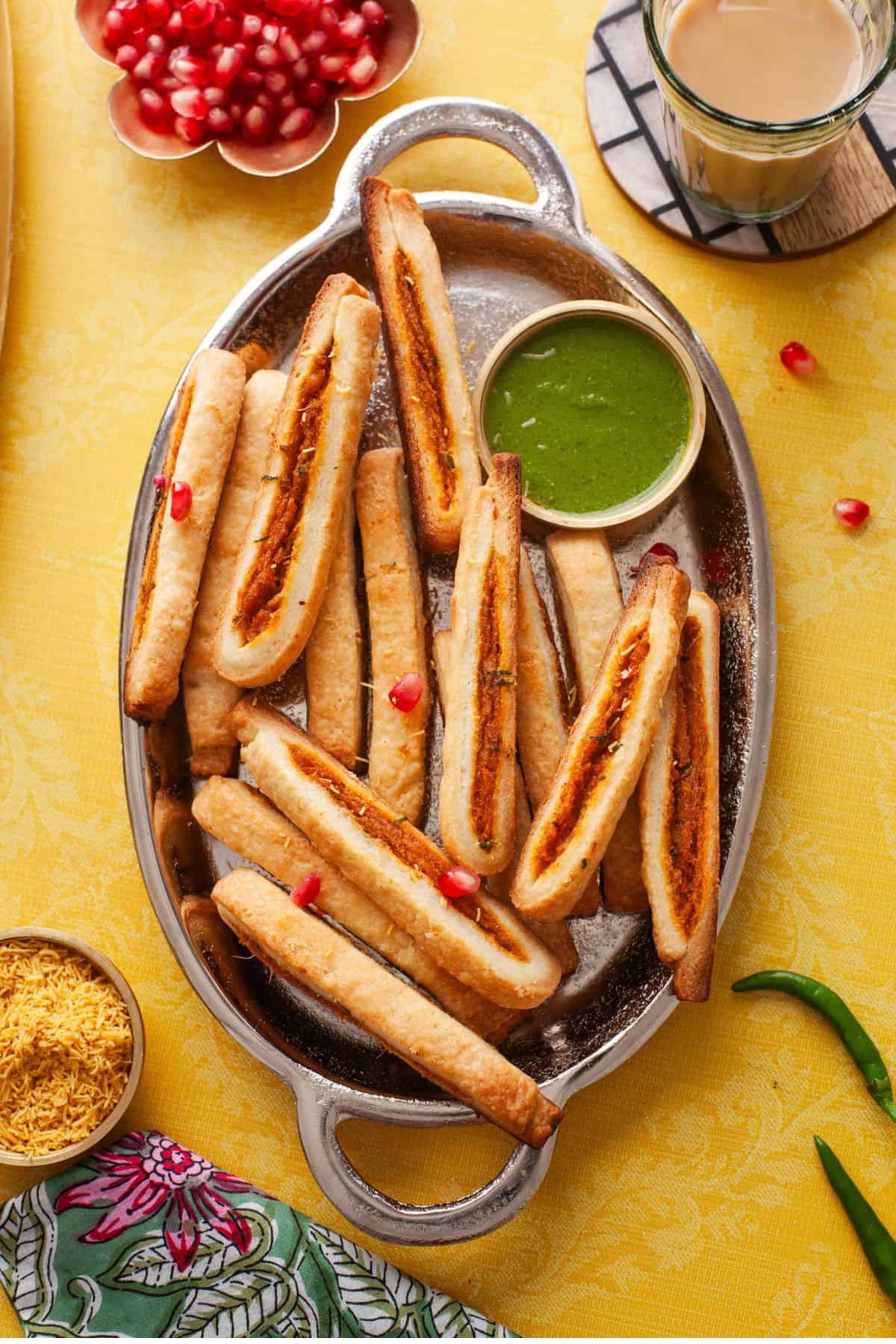 Samosa Pie Sticks  Easy   Fun to Make   - 35