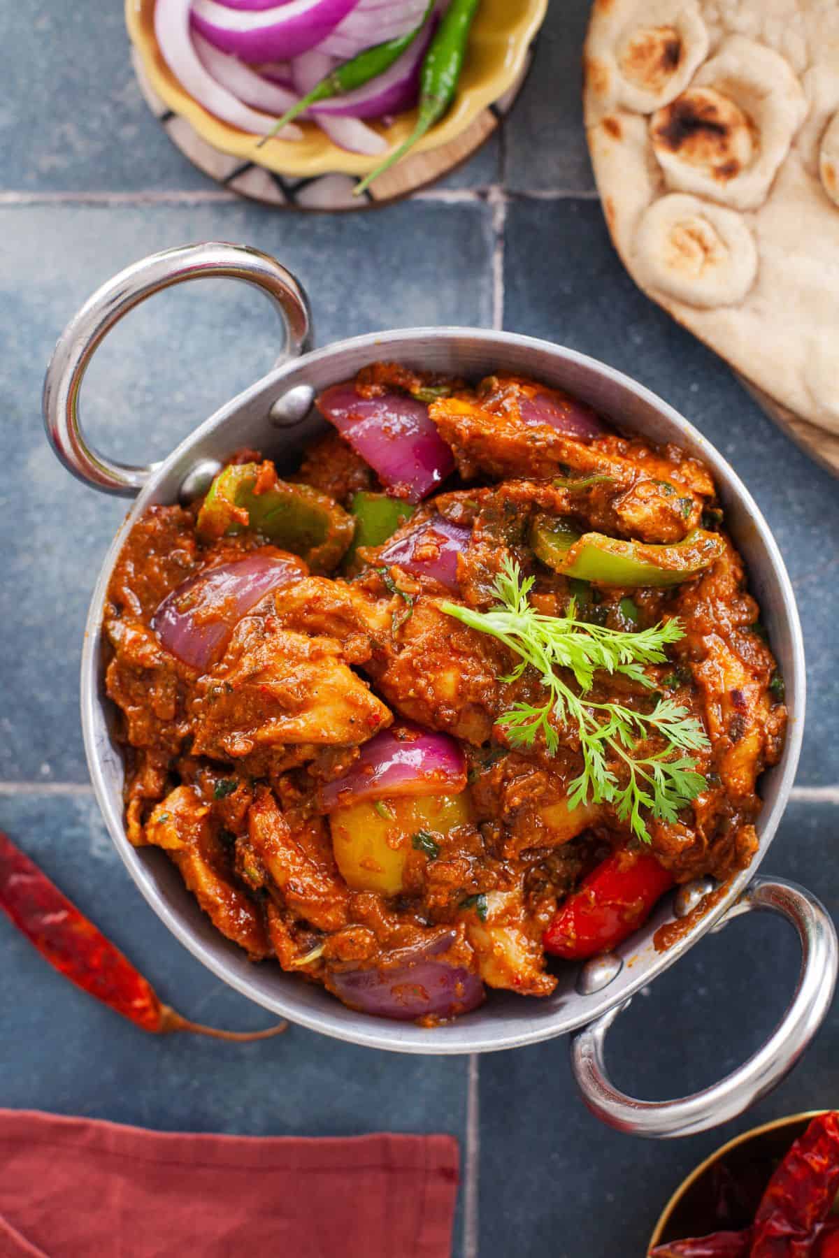 Authentic Indian Kadai Chicken  Boneless Thighs  - 86