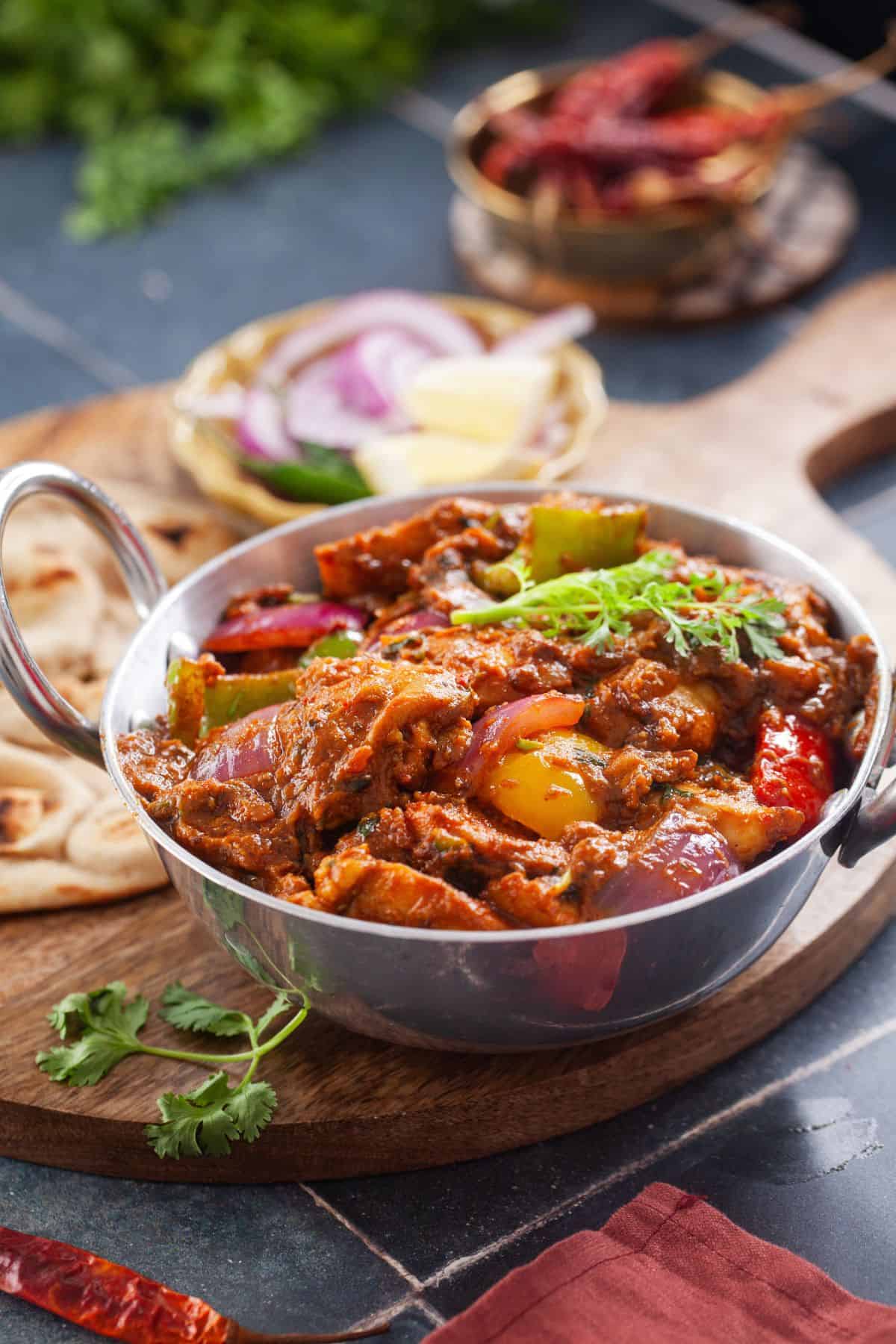Authentic Indian Kadai Chicken  Boneless Thighs  - 78