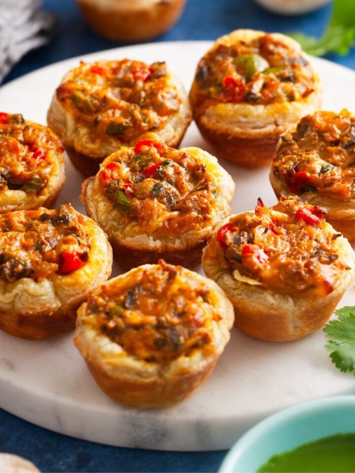 Masala Mushroom Tartlets Featured Image.