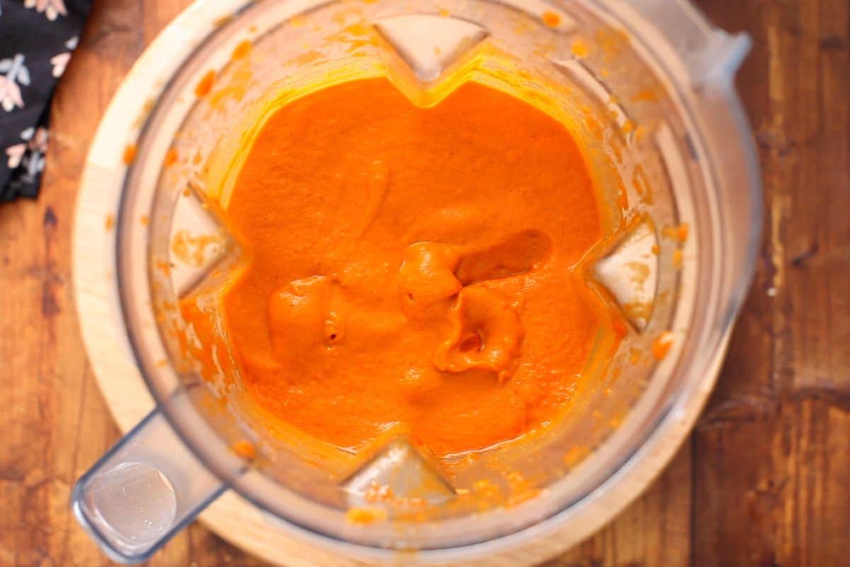 Makhani Sauce is blended to silky smooth and is ready!