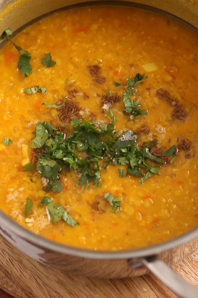 Simple Masoor Dal Recipe (Spiced Red Lentils) - Sinfully Spicy