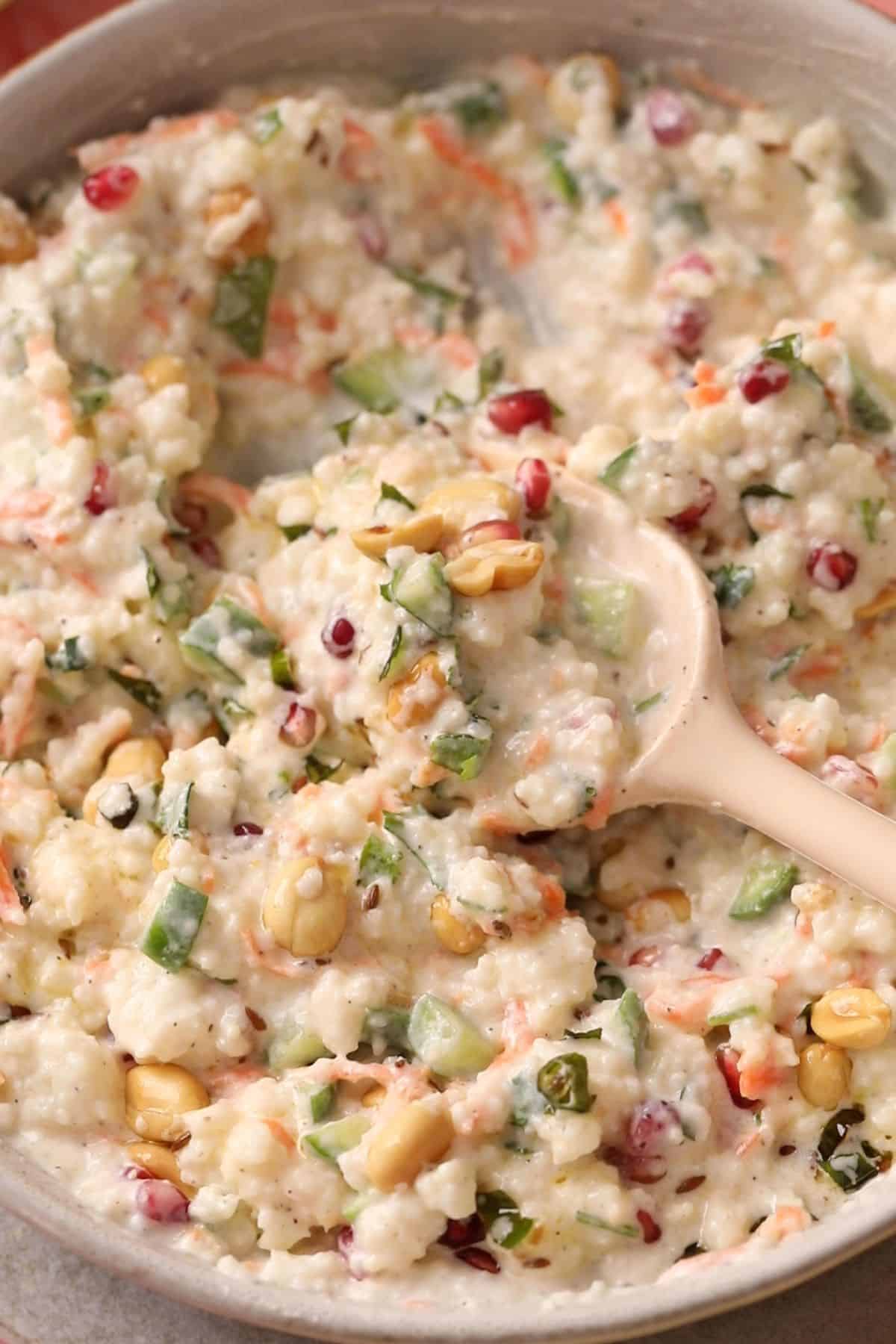 Curd Rice With Millets (Fasting Friendly) 17 Curd rice with milllets is ready to serve.