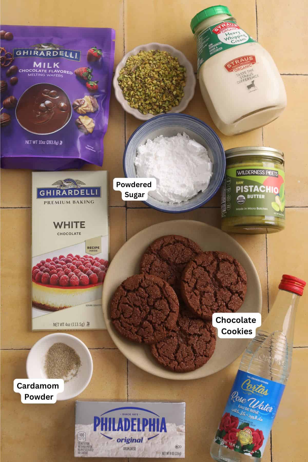 No Bake Pistachio Cheesecake Cups 5 Ingredients Needed to make Pistacho cheesecake cups.