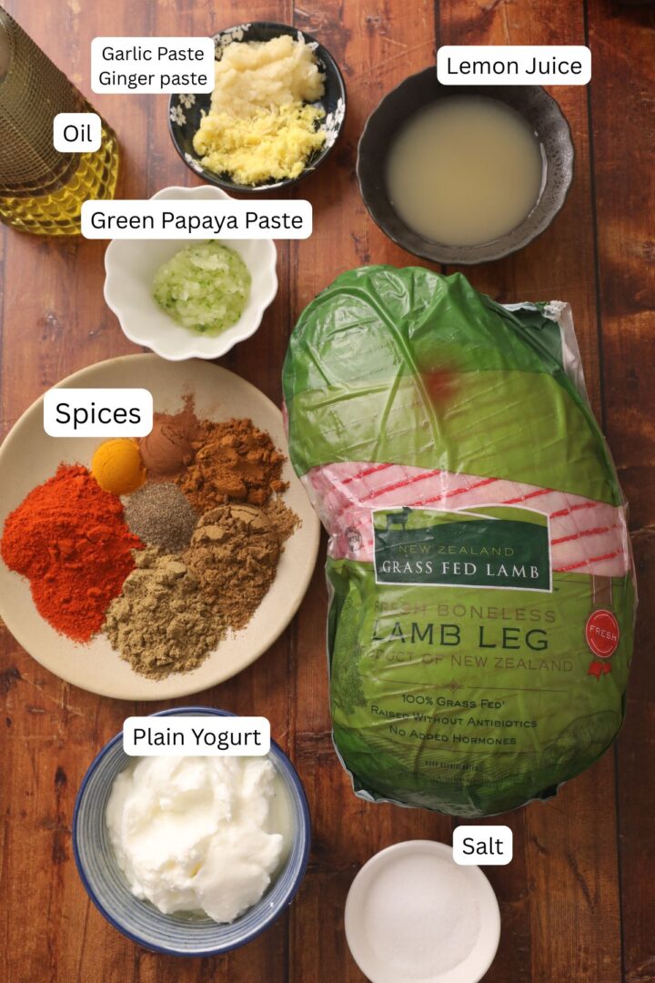 Royal Lamb Rann Indian Spiced Boneless Lamb Leg Roast (Raan Recipe) - Sinfully Spicy