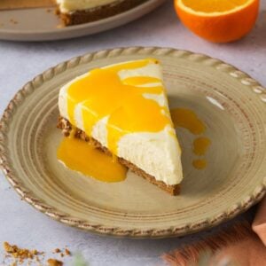 No Bake Orange Cheesecake Featured Image.