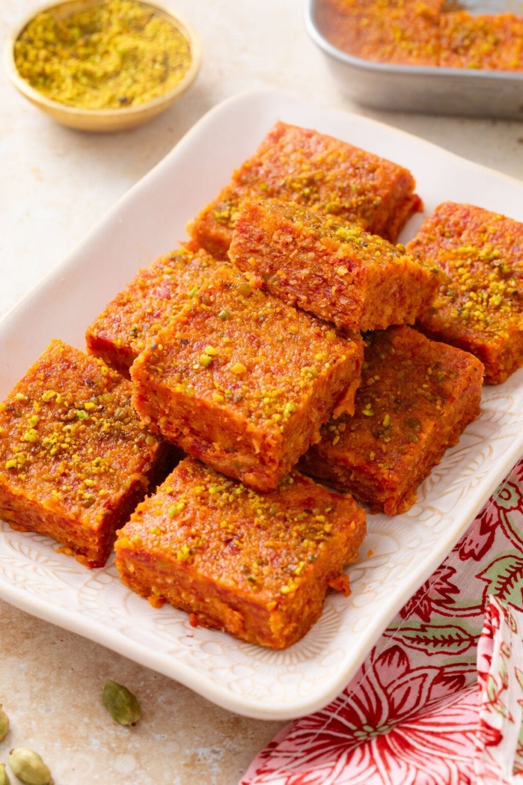 Making Burfee Carrot Burfi (Gajar Pak Recipe) - Sinfully Spicy
