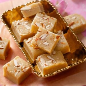 Khoya Badam Burfi Featured Image.